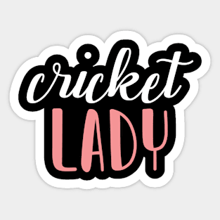 cricket lady - cricket girl Sticker